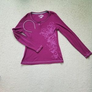 Made for Life Purple Thermal Graphic Tee for Girls